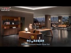 โต๊ะทำงานสไตล์โมเดิร์นรูปตัว L โต๊ะทำงานหรูหราสำหรับเฟอร์นิเจอร์สำนักงาน