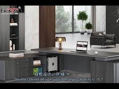 เฟอร์นิเจอร์โต๊ะทำงานรูปตัว L ที่ทันสมัยสำหรับผู้อำนวยการผู้จัดการ CEO Boss ODM