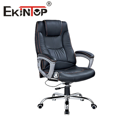 เฟอร์นิเจอร์สำนักงาน เก้าอี้หนัง PU ปรับระดับได้ Boss Office Chair