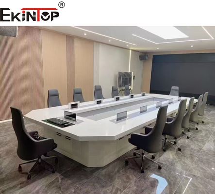 คอนโซลห้องปฏิบัติการ Ekintop ห้องประชุม เฟอร์นิเจอร์ โต๊ะทํางาน คอมพิวเตอร์ โต๊ะประชุม