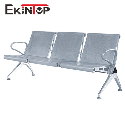 ที่เท้าแขนโครเมียม สนามบิน เก้าอี้ห้องรอ 4 ที่นั่งสำหรับแผนกต้อนรับ OEM