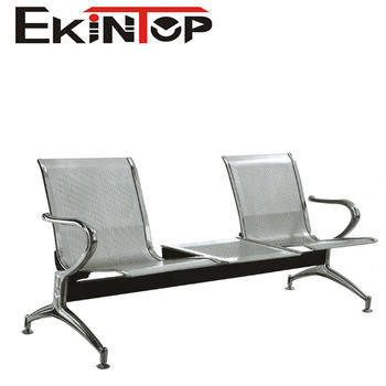 2 ที่นั่งรอเก้าอี้เหล็กวัสดุหนังสังเคราะห์สำหรับโรงพยาบาล OEM ODM