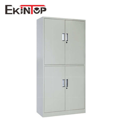 ตู้เก็บของเหล็กโลหะตื้นกระจกพร้อมล็อค 5 ชั้นกันสนิม