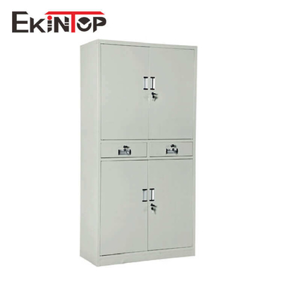 ตู้เก็บของเหล็กโลหะตื้นกระจกพร้อมล็อค 5 ชั้นกันสนิม