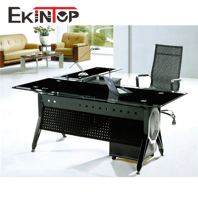 โต๊ะกระจกนิรภัยแบบปรับได้สำหรับคอมพิวเตอร์ 2400mm × 2055mm × 750mm Size