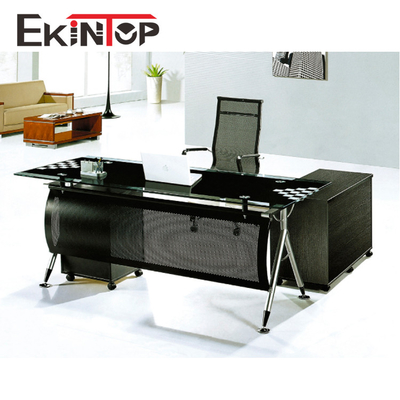 โต๊ะกระจกนิรภัยแบบปรับได้สำหรับคอมพิวเตอร์ 2400mm × 2055mm × 750mm Size
