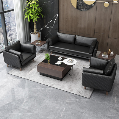 Nordic Modern สำนักงาน โซฟา Convertible ขยายได้ Modular Lambswool วัสดุ