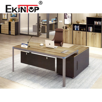 สำนักงานworks โต๊ะเมลามีนสำหรับเลขานุการธุรกิจโรงเรียนอเนกประสงค์