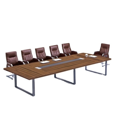 โต๊ะทำงาน MFC Board Meeting, I Shape Long Conference Room Table For 12 Person