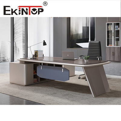 L Shape Executive Modern ภาพวาดโต๊ะเสร็จสิ้น Anti Water OEM ODM