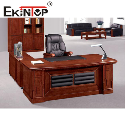 Modern Boss Manager Small Office โต๊ะไม้ขนาดใหญ่ Shift President Table
