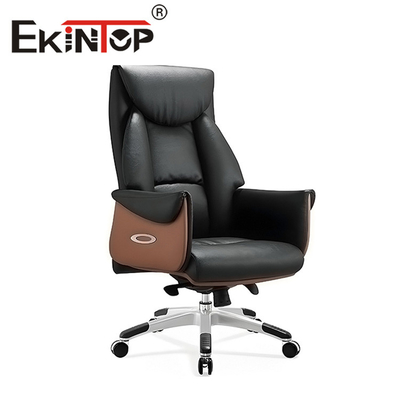 Ekintop สำนักงานเก้าอี้หนังปรับหมุนได้สไตล์โมเดิร์น OEM ODM