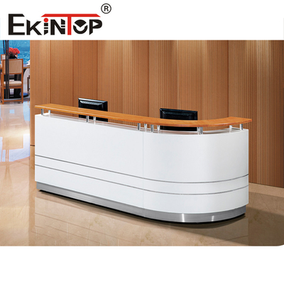 Ekintop เฟอร์นิเจอร์แผนกต้อนรับรูปตัว L สำหรับ เจ้านาย CEO สำนักงาน มัลติฟังก์ชั่น