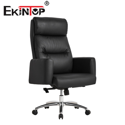ผู้ผลิตในจีน เก้าอี้หนังหมุนได้สบาย Boss Office Executive Office PU Chair