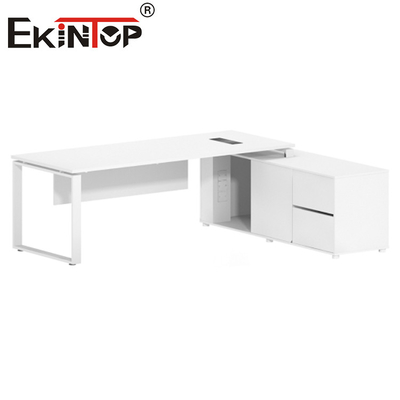 Modern Wood Top Executive Office Furniture โต๊ะทำงานคอมพิวเตอร์ขยายได้