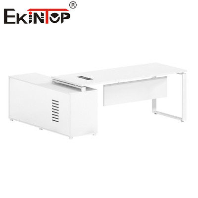 Modern Wood Top Executive Office Furniture โต๊ะทำงานคอมพิวเตอร์ขยายได้
