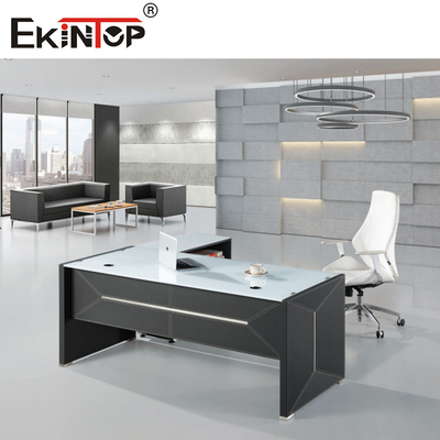 ทางการค้า สำนักงานworks โต๊ะกระจกสำหรับ CEO Executive สำนักงาน Room