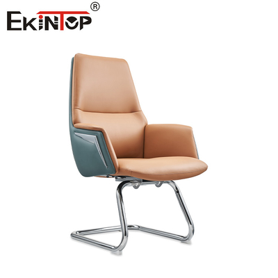 OEM 350 มม อลูมิเนียมฐานหนังเก้าอี้ห้องนั่งเล่นสไตล์โมเดิร์น