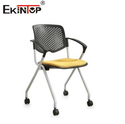 เก้าอี้แบบพับได้ทันสมัย พร้อมโต๊ะเขียน ผู้เข้าชมแขก Mesh Back Office Chair