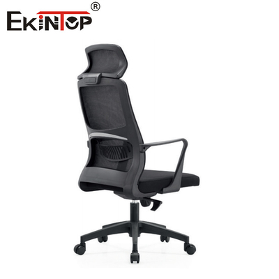 เก้าอี้สํานักงานหลังสีดําที่สามารถหายใจได้ด้วยเครือข่าย มีฟังก์ชันหมุน PP Armrest