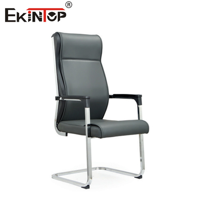 OEM สีดํา โรงงานที่สูง หลัง With Metal Frame วัสดุหนัง Business Style