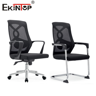 เก้าอี้ออฟฟิศสีดํากลางหลังมี Mesh กับ Sponge Seat Cushion ดีไซน์ที่ทันสมัย