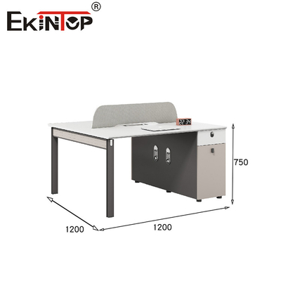 โมเดิร์นสไตล์ Workstation กับ Screen Divider เท้าโลหะ