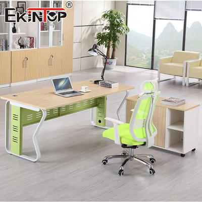 Walnut Manager โต๊ะทํางานผู้บริหาร โต๊ะทํางานมุมไม้แบบโมเดิร์น
