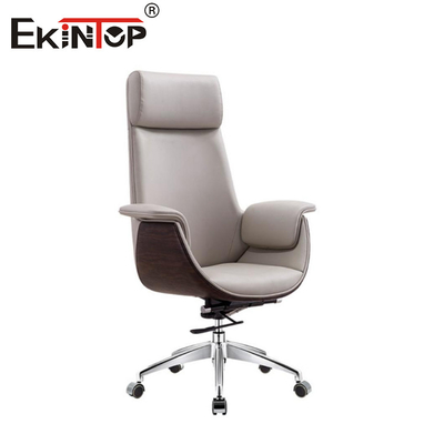 โมเดิร์น สไตล์ ผู้จัดการ โรงงานหนังเก้าอี้ด้วยล้อ เก้าอี้การออกแบบ ergonomic