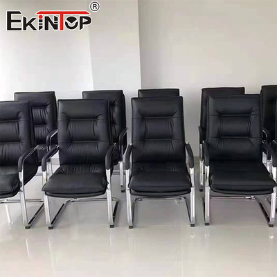 เก้าอี้สำนักงานหนัง PU โครงโลหะผู้บริหารตามหลักสรีรศาสตร์ด้านหลังสูง เก้าอี้สำนักงานคุณภาพ