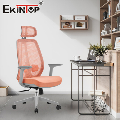 นั่งสํานักงานแบบปรับได้ด้วย Mesh Ergonomic โมเดิร์น Swivel With PU Armrest Pad