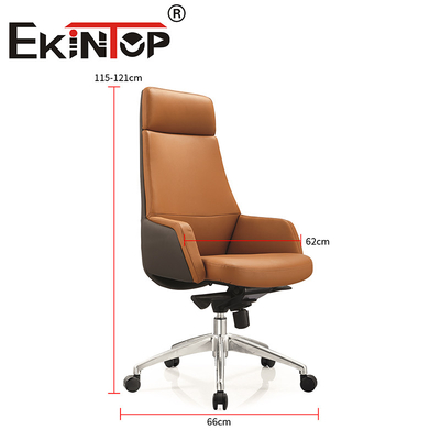 High Back PU Executive Ergonomic PU เบาะสำนักงานชุดโต๊ะและเก้าอี้เก้าอี้หนังมังสวิรัติ