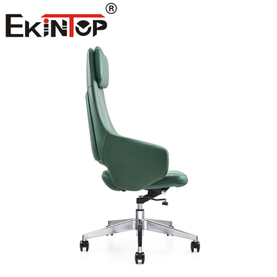 กรรมการปรับได้ เก้าอี้สํานักงานหรูหรา โบสหมุน ergonomic เก้าอี้หนัง Vegan
