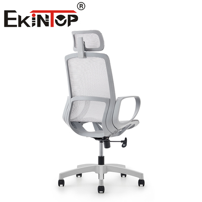 เก้าอี้สํานักงานสีขาว เก้าอี้หลังสูง โมเดิร์น เก้าอี้สํานักงาน ergonomic Luxury Mesh Back Chair