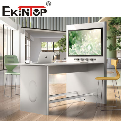 โต๊ะประชุมสี่เหลี่ยมผืนผ้าแบบยืดได้ EKintop อะลูมิเนียม สำหรับการเจรจาต่อรองเพื่อการพักผ่อน