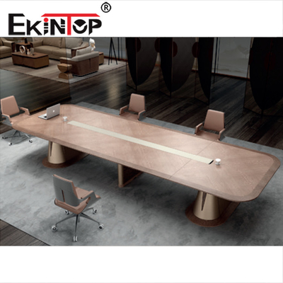 โต๊ะประชุมไม้เชิงพาณิชย์สำหรับห้องสำนักงาน 4800 × 1600 × 750mm
