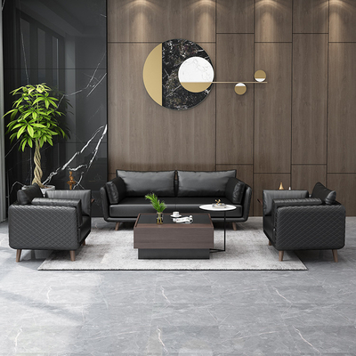 Nordic Modern สำนักงาน โซฟา Convertible ขยายได้ Modular Lambswool วัสดุ