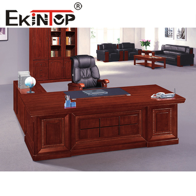 โต๊ะทำงานผู้บริหารระดับสูงของ Wood Veneer สำหรับหัวหน้าผู้จัดการหัวหน้า