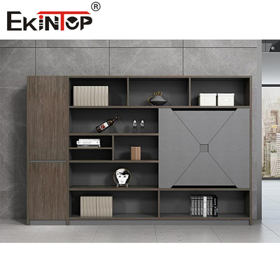 หรูหรา 4 ลิ้นชักด้านข้างตู้หนังสือตู้เก็บเอกสารไม้ OEM ODM