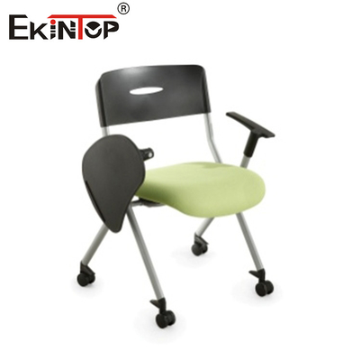 เก้าอี้แบบพับได้ทันสมัย พร้อมโต๊ะเขียน ผู้เข้าชมแขก Mesh Back Office Chair