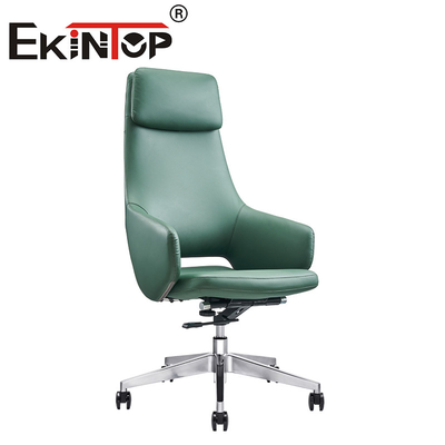 กรรมการปรับได้ เก้าอี้สํานักงานหรูหรา โบสหมุน ergonomic เก้าอี้หนัง Vegan