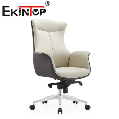 เก้าอี้สํานักงาน Recliner หนัง โมเดิร์น ประกอบการ ปรับเก้าอี้สํานักงานหนังวัว